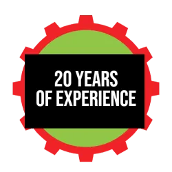 Badge with text 