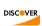 Discover logo with orange upward-sloping bar beneath the word 